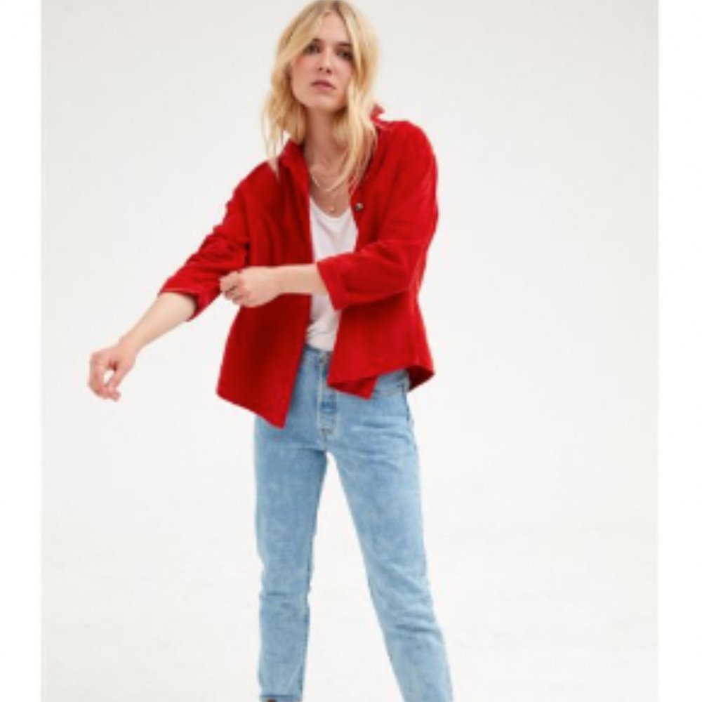Red corduroy shirt by Sacrecoeur